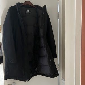 North face heavy winter coat